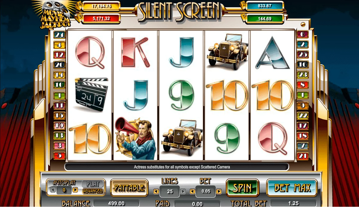 Silent Screen Slot logo Silent Screen Amaya Casino Slots