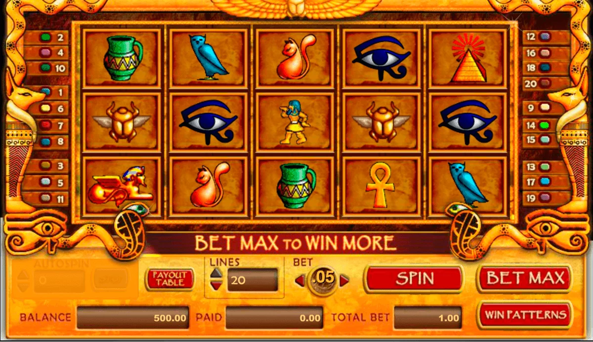 Treasure of Isis Slot logo Treasure Of Isis Amaya Casino Slots