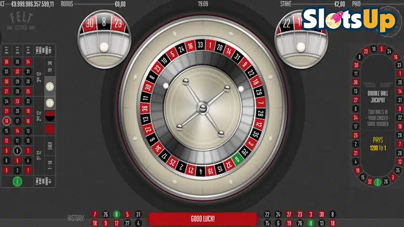 Double Ball Roulette + slot logo Double Ball Roulette By Feltgaming