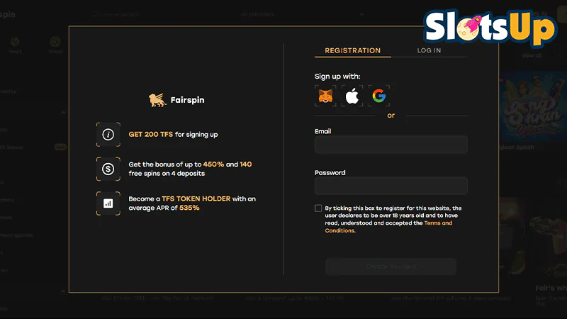 fairspin Login