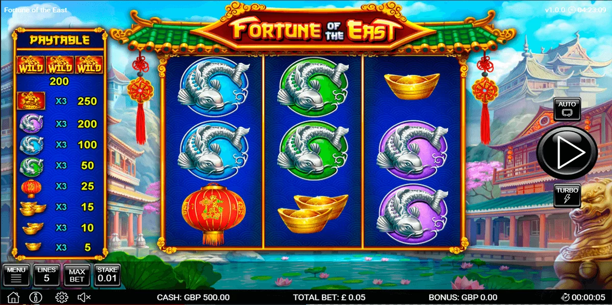 Fortune of the East Slot logo Fortune Of The East Nektan Casino Slots