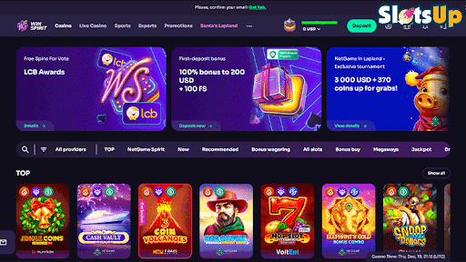 WinSpirit Casino Games