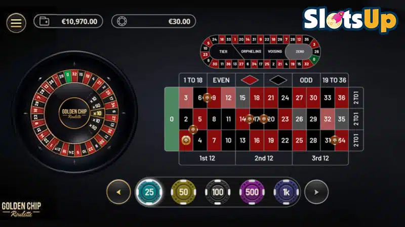 Golden Chip Roulette + slot logo Golden Chip Roulette Game