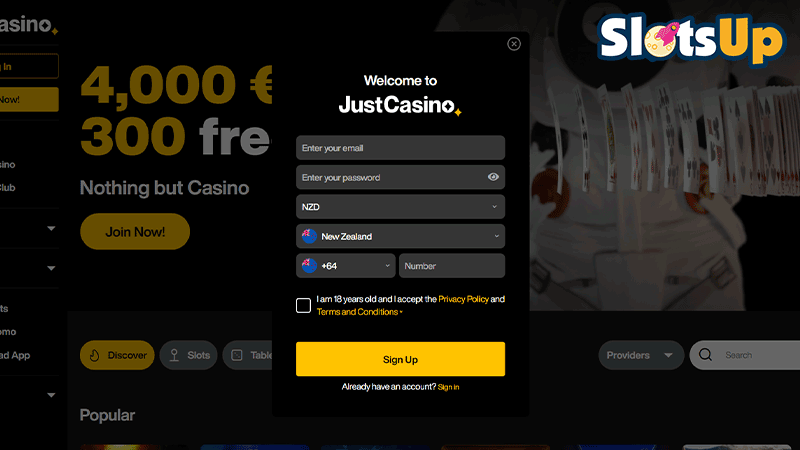 just Casino Login