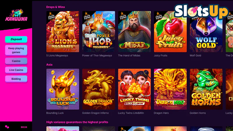 Kanuuna Casino Games