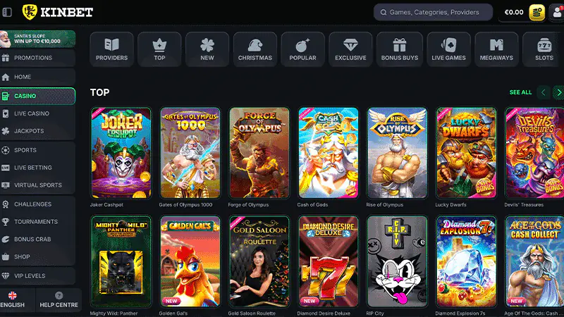KinBet Casino Games
