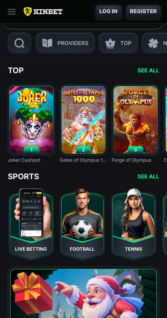 KinBet Casino Mobile Games