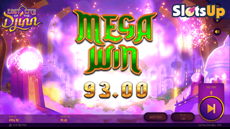 Lost City Of The Djinn Mega Win