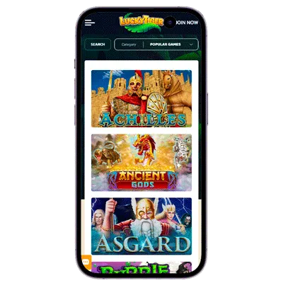 Games In Lucky Tiger App