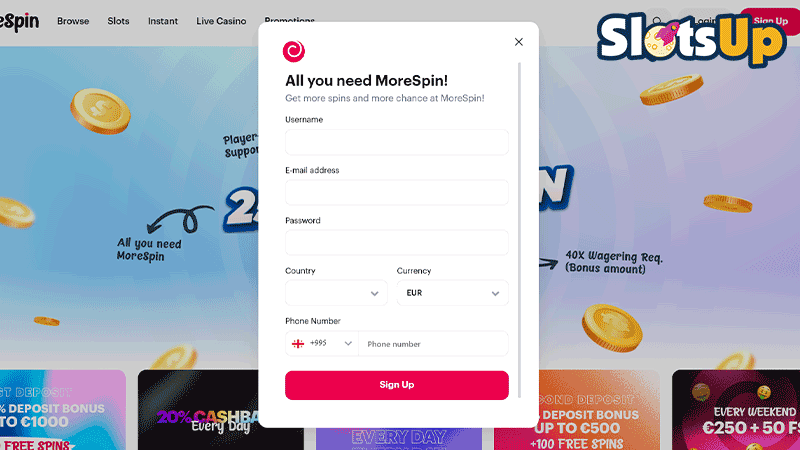 morespin Casino Login