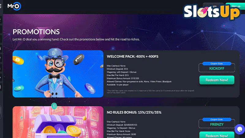 mrocasino Promotions