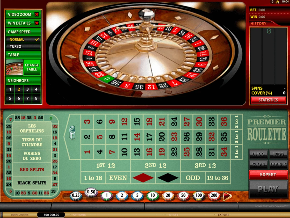 Premier Roulette + slot logo Premier Roulette Microgaming Look