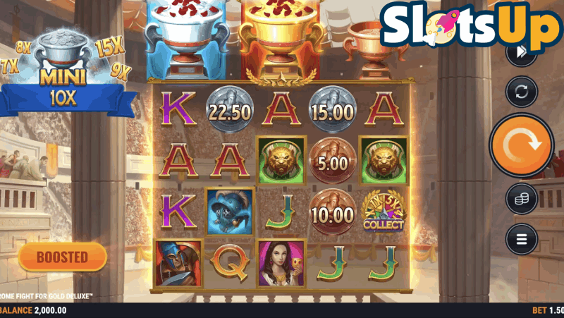 Rome Fight For Gold Deluxe Slot Machine