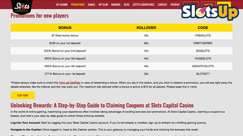 slots Capital Bonuses