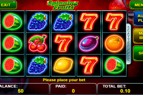 Spinning Fruits Free Play