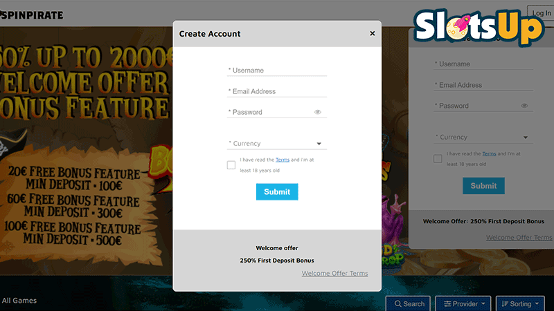 spinpirate Casino Login