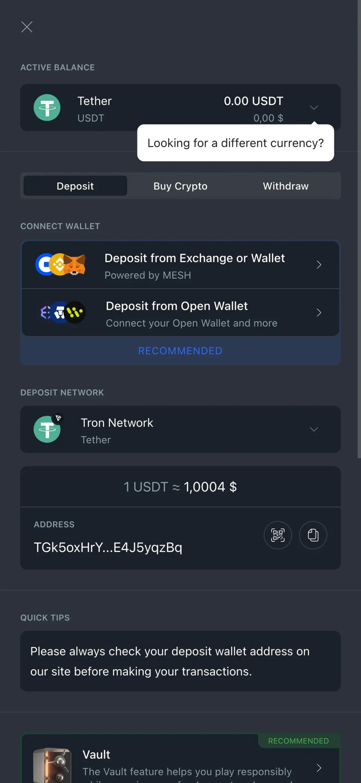 Sportsbet.io Payment Methods