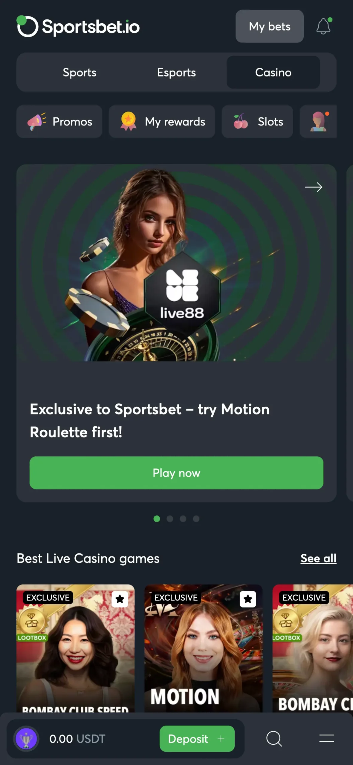 Sportsbet.io Games