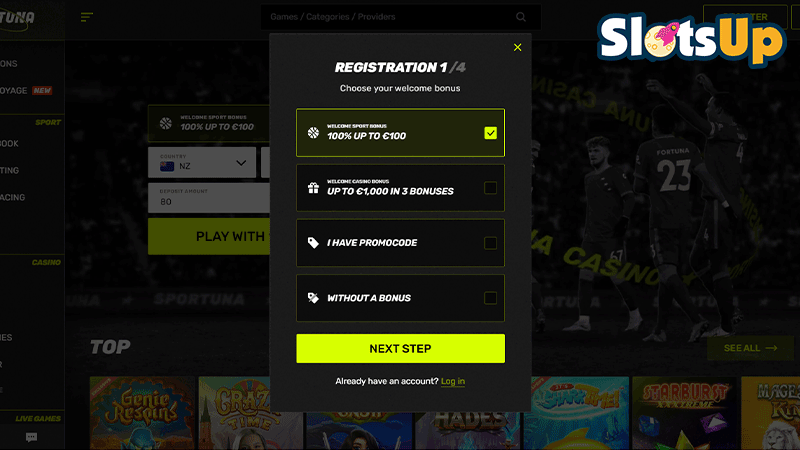 sportuna Login