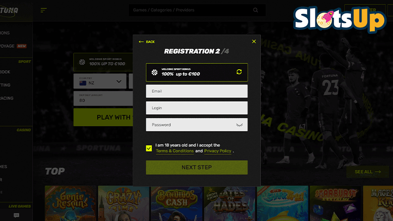 sportuna Login