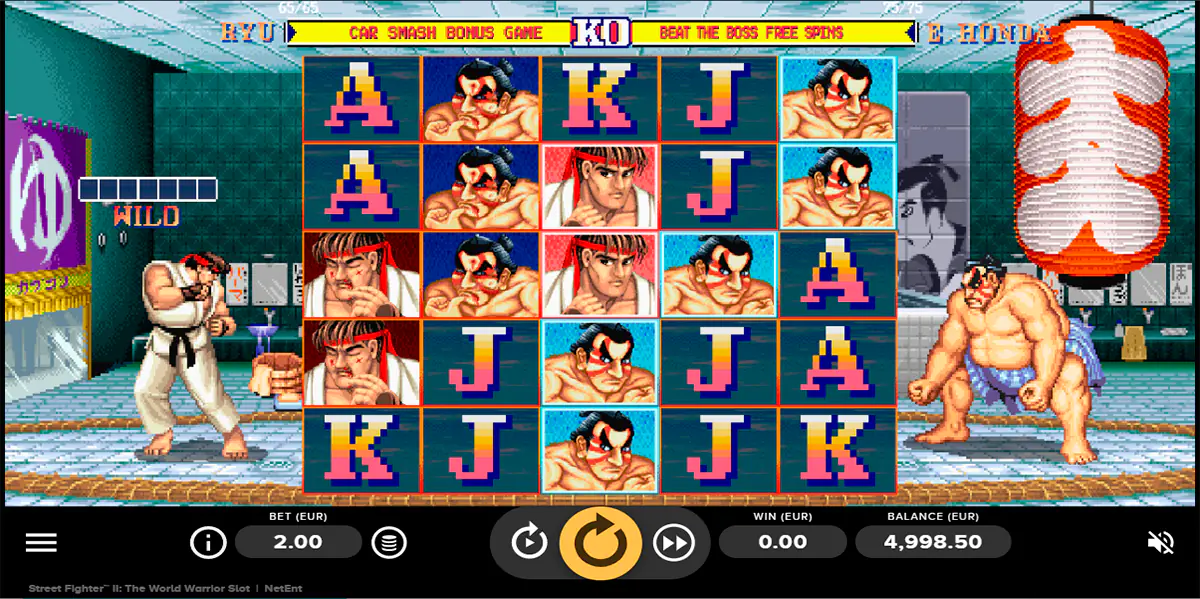 Street Fighter 2: The World Warrior Slot logo Street Fighter 2 The World Warrior Netent