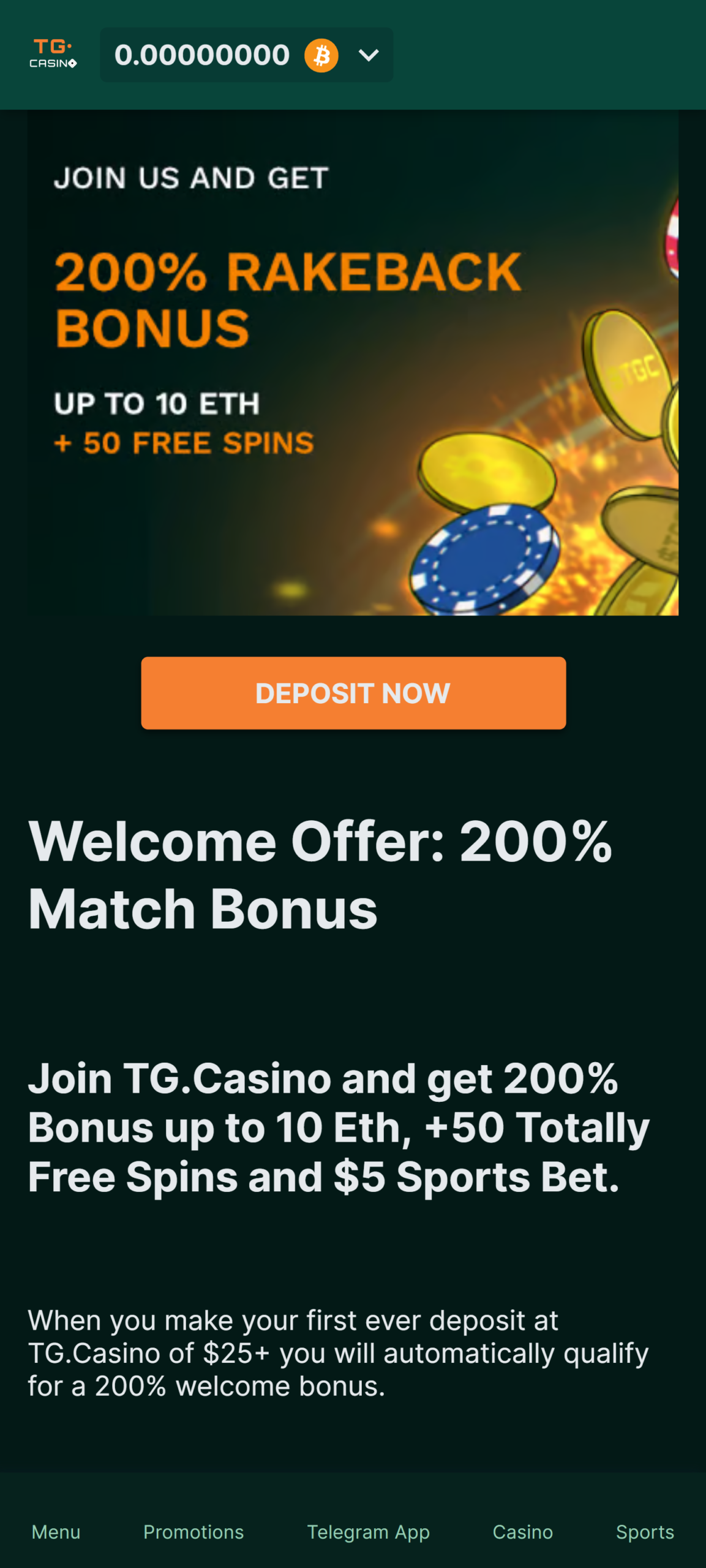 TG.Casino Promotions