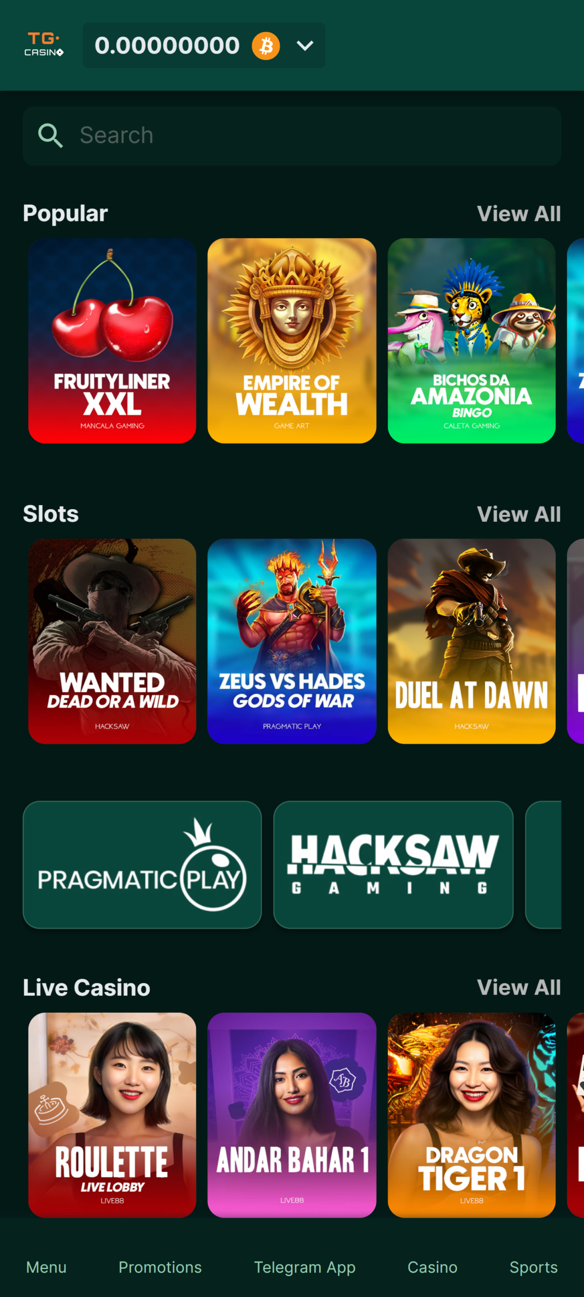 TG.Casino Games