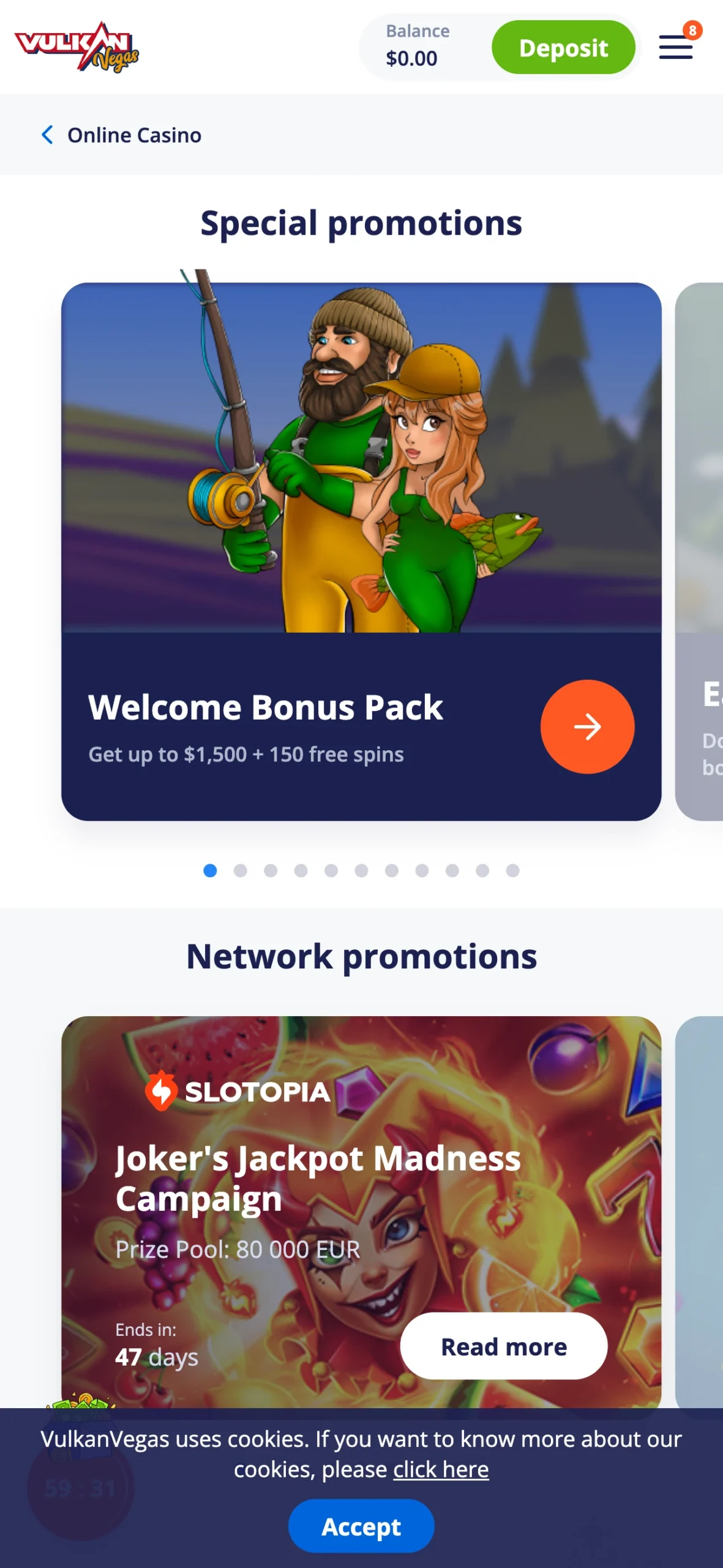 Vulkan Vegas Promotions