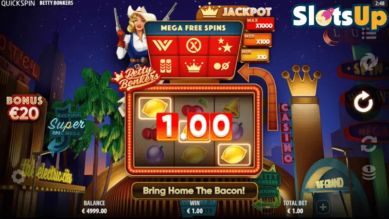 Betty Bonkers Slot Big Win
